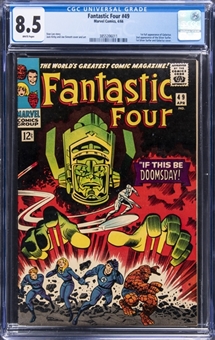 1966 Marvel Comics "Fantastic Four" #49 - (First Full Appearance of Galactus) - CGC 8.5 White Pages